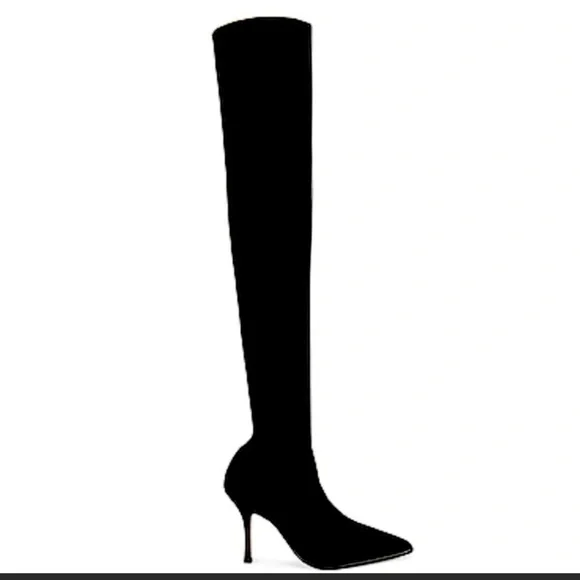 Michael Kors knit stiletto over the knee thigh high boots - Picture 2 of 7